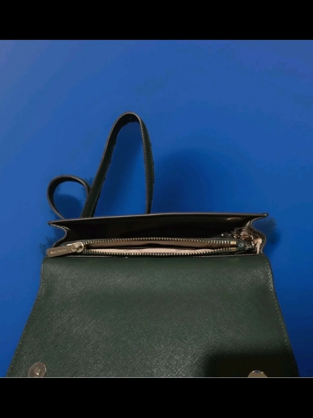 Michael Kors JetSet 3-in-1 crossbody handbag forest green with goldtone hardware